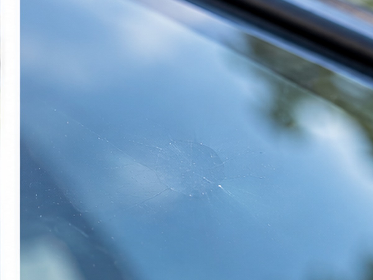 Windscreen after chip repair