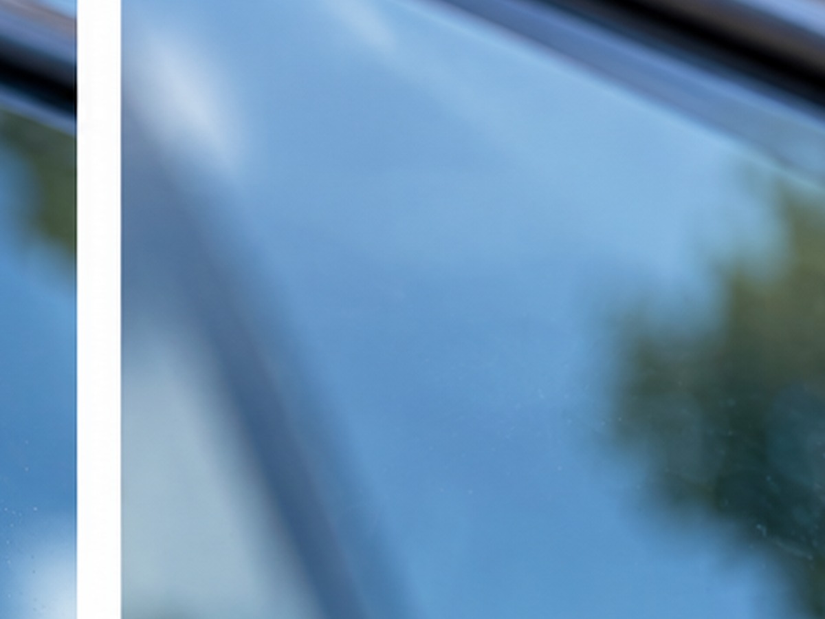 Windscreen after crack repair